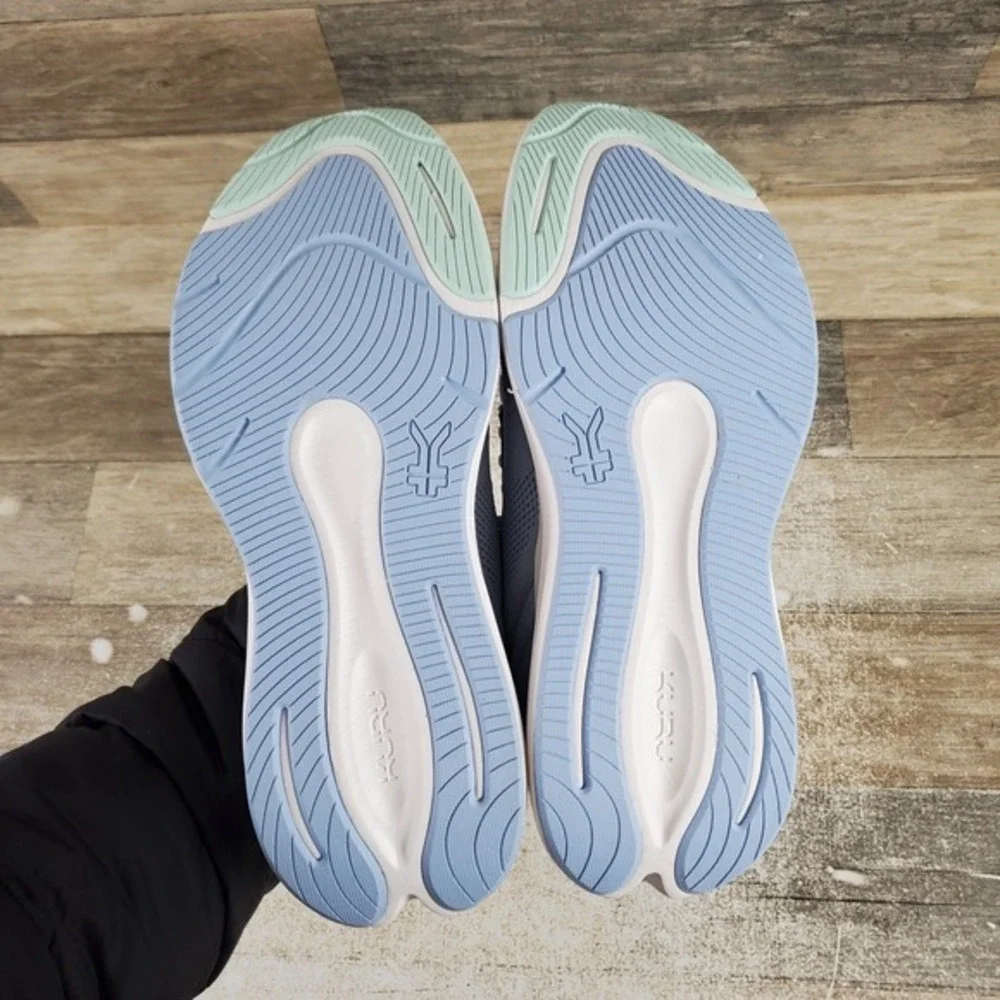 KURU Atom 2 Womens Shoe Sz 10.5 M Running Mist Blue Bright White Lace Up Sneaker